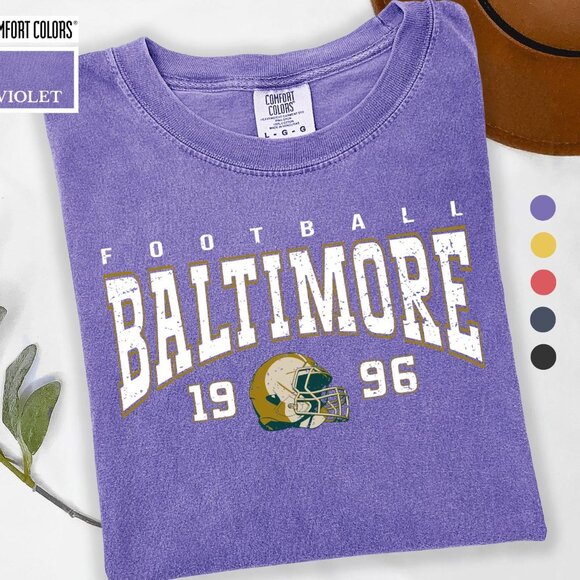 Tammy Q Other - Comfort Colors Baltimore Football Shirt, High Quality 1996 Helmet Tee, Retro 169